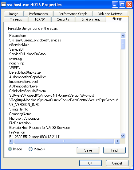 Strings in the binary