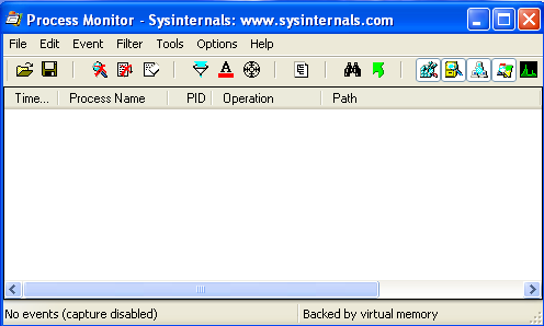 procmon before capture